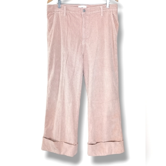 NWT 7 For All Mankind  Wide Leg Corduroy Easy Trouser in Cameo Rose  31 🌸 $348 - Picture 6 of 12